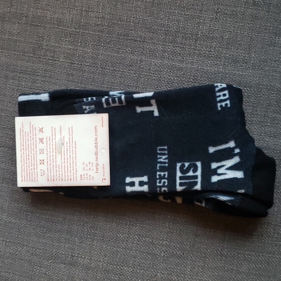 2 for $15- "I'm Not Single Unless Your Hot" Novelty Socks - Picture 3 of 3